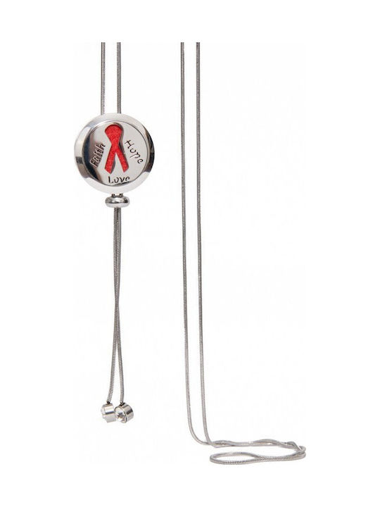 Pandantiv Aromaterapie Credință-Speranță-Iubire Lanț Șarpe Din Oțel Inoxidabil 52,5 Cm