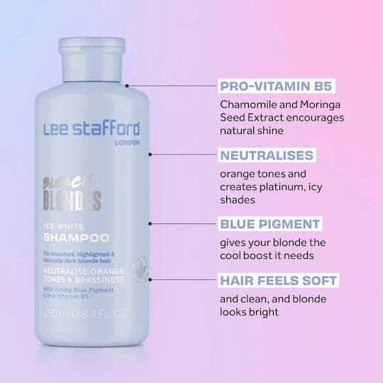 Lee Stafford Ice Σαμπουάν Λάμψης για Βαμμένα Μαλλιά 250ml