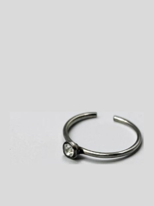 Strass Ohrringe Reifen Nase aus Stahl