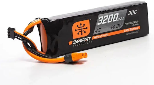 Spektrum Smart Lipo Батерия 4s 3200mah 30c Ic3 Spmx32004s30