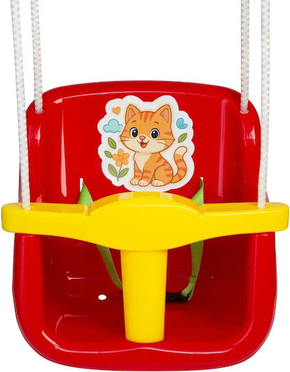 Hashtag Toys Leagăn Atârnare Plastică pentru 3+ Ani Roșie