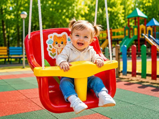 Hashtag Toys Leagăn Atârnare Plastică pentru 3+ Ani Roșie