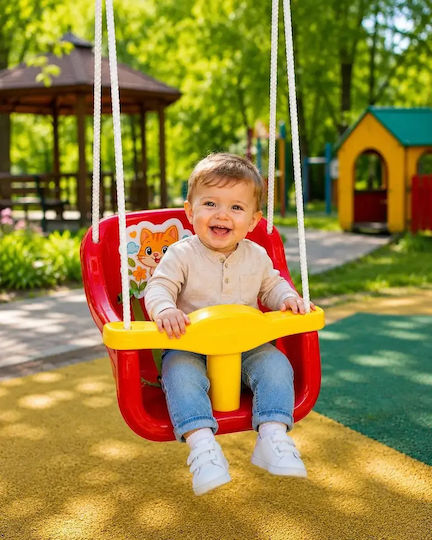 Hashtag Toys Leagăn Atârnare Plastică pentru 3+ Ani Roșie