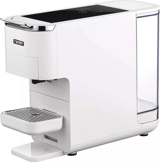 Raven Καφετιέρα για Κάψουλες Nespresso Πίεσης 19bar Λευκή