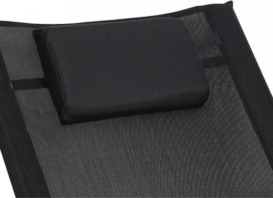 ikonka Black Beach Lounger-Armchair