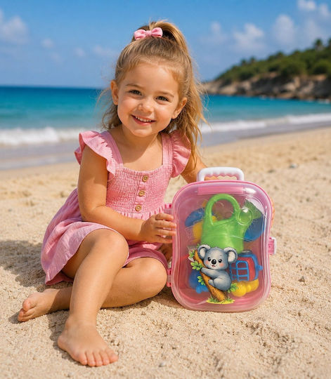 Set Rucsac De Nisip Roz Little Traveler