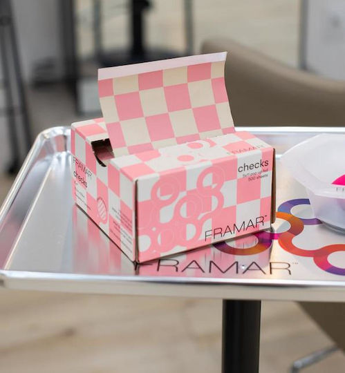 Αλουμινοχαρτο Φυλλα 5x11 Checkered Pink Framar 500τεμ
