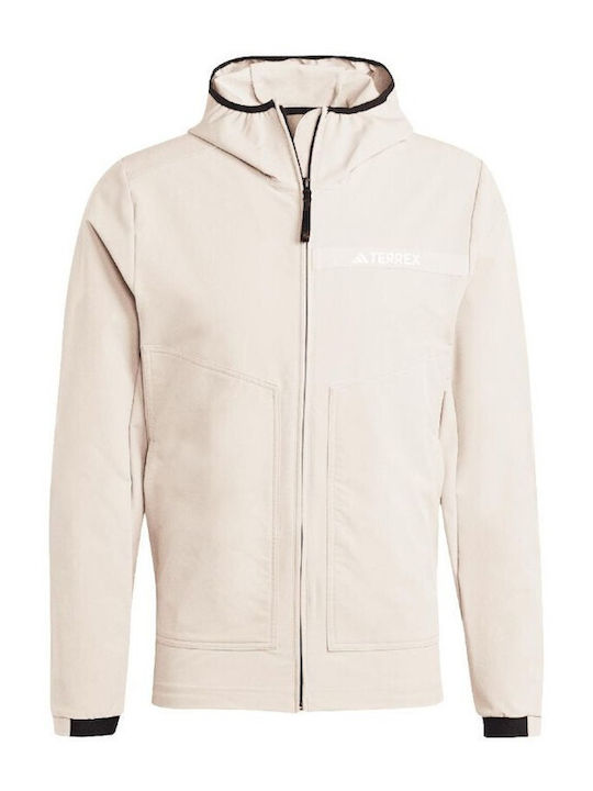 Terrex Geacă Softshell Iarna Waterproof și Cu Protecție Împotriva Vântului Bej