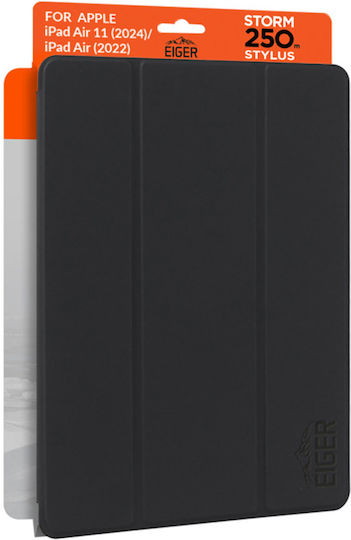 Eiger Magnetischer Klappdeckel Für Ipad Air 10.9" 11" Stylus Slot Schwarz