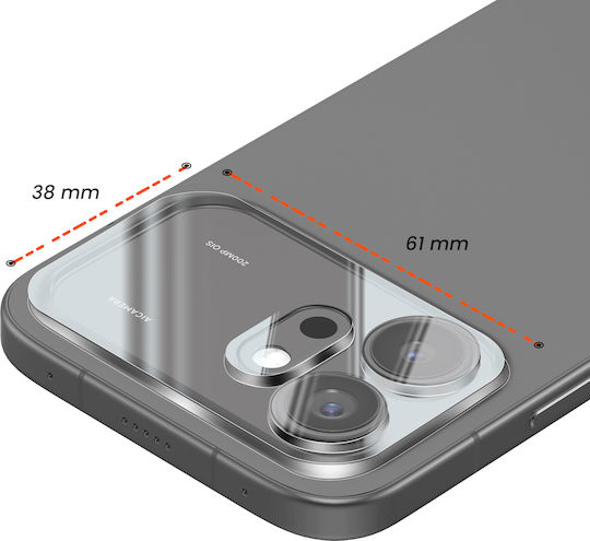Avizar Pack 2 Schutz für Rückkamera Honor 600 Gehärtetes Glas 3D Gebogen Transparent