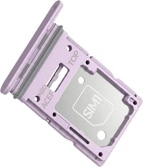Clappio Sim Tray Samsung Galaxy A35 Hybrid Slot Purple