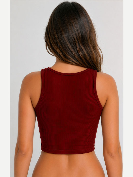 Women's Cotton Sleeveless Crop Top Cotton
