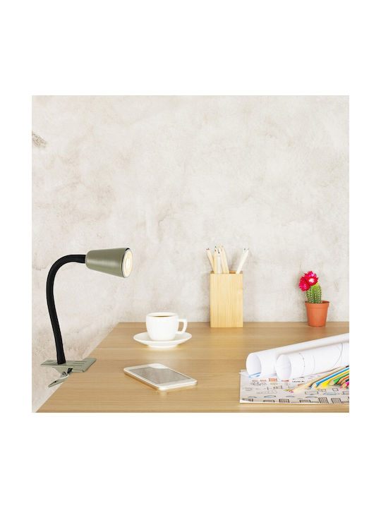 Rabalux Office Lamp with Flexible Arm for GU10 Socket and Clip in Black Color
