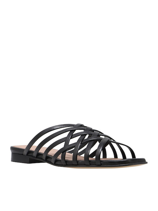 Sandale Casual Damă Din Piele Negre