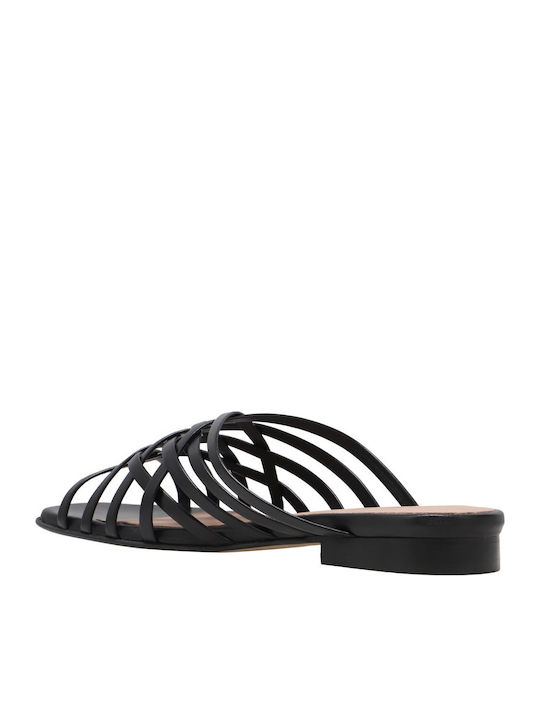 Sandale Casual Damă Din Piele Negre