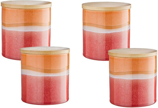 Butlers Medley Lebensmittelglas Allgemeine Verwendung mit Deckel Keramik Orange 11x11x11cm