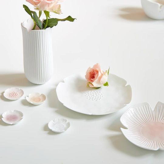 Raeder The Blooming Life Плитка Порцеланова Чиния Бяла с Диаметър 13см