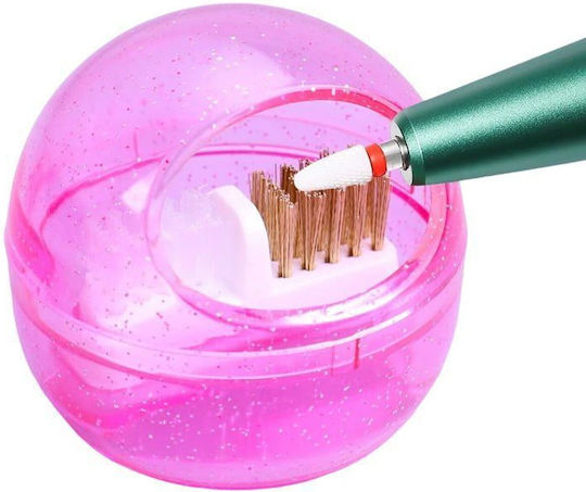 Drill Bit Cleaner Brush Protection Box Nail Art