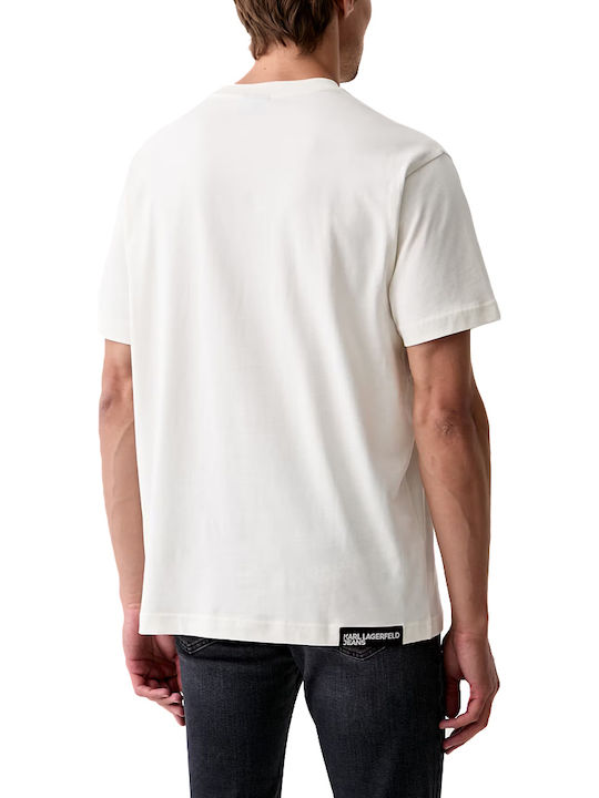Karl Lagerfeld T-shirt Εκρου- Κιτρινο