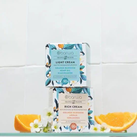 Barwa Orange Bloom Rich Moisturizing & Restoring Face Cream with Cannabis & Ceramides 50ml
