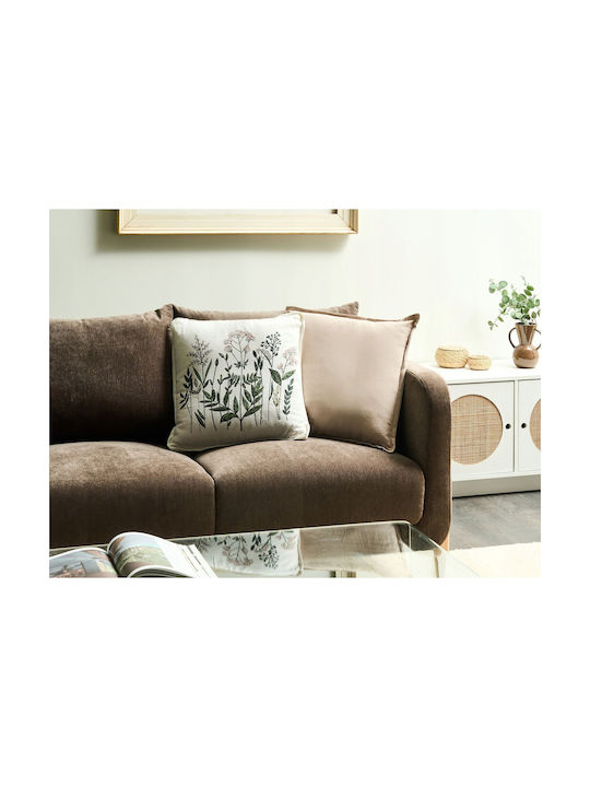 Beliani Μαξιλάρι Καναπέ Ferna από 100% Βαμβάκι White/beige 45x45εκ.