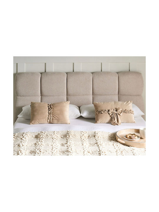 Beliani Sofa Cushion Belle Velvet Beige 30x50cm