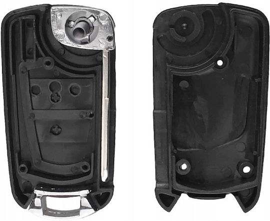 Techstar Husa Cheie Transformer Upgrade Pentru Cheie Flip 2 Butoane Lama Hu46 Compatibila Opel Astra G Vectra B Zafira A Corsa C