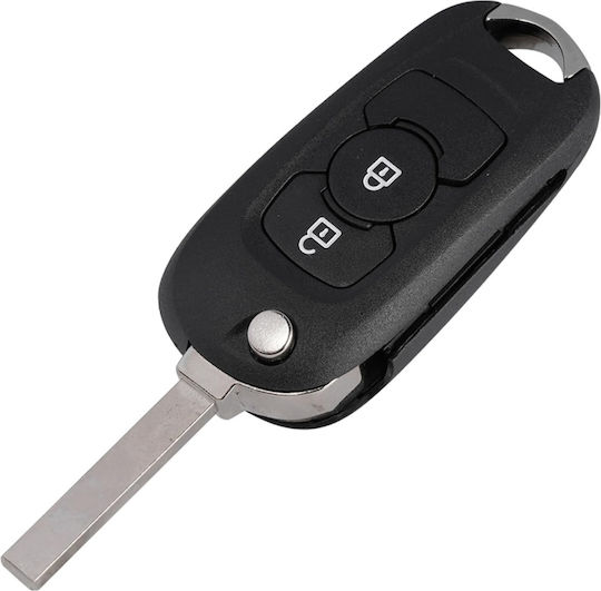 Techstar Husa Pentru Chei Auto Tip Flip 2 Butoane Lama Hu100 Opel Astra K 2015-2019