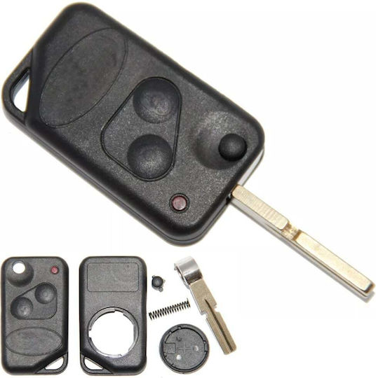 Husă Flip Pentru Cheie 2 Butoane Compatibilă Rfc Range Rover P38 1994 2002 Husă Aftermarket Telecomandă Land Rover