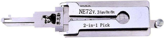 Lishi Ne72 2-in-1 Autoschlüssel Decoder Pick Citroen Peugeot Renault 206 207 Schlüssel Ne72 Klinge