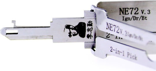 Lishi Ne72 2-in-1 Autoschlüssel Decoder Pick Citroen Peugeot Renault 206 207 Schlüssel Ne72 Klinge