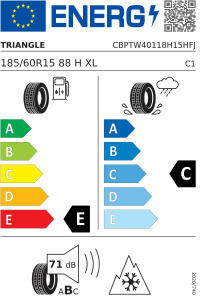 Triangle Runflat 185/60R15 88HH Χειμερινό Λάστιχο Αυτοκινήτου