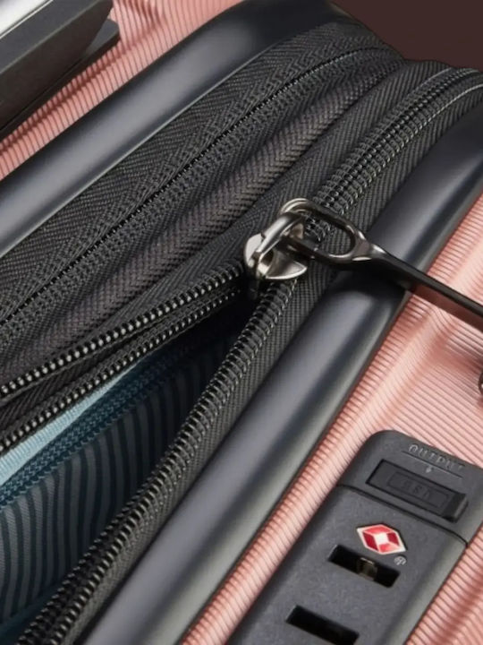 Delsey Shadow Βαλίτσα Ταξιδίου Καμπίνας Ροζ Ύψους 55εκ.