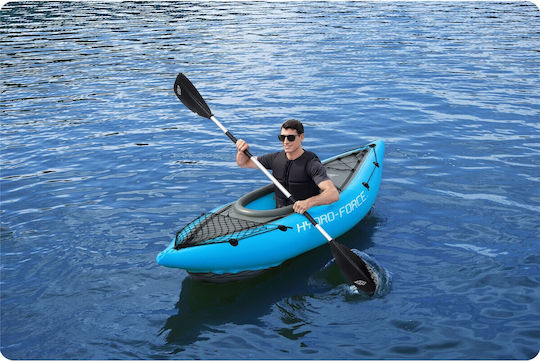 Bestway 65115 Πλαστικό Kayak Θαλάσσης 1 Ατόμου Μπλε/Γκρι
