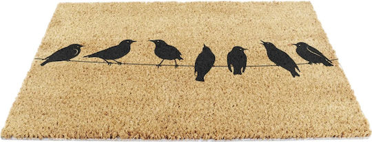 Artsy Mats Covoare De Intrare Din Nucă De Cocos Birds On Wire 60x40 Cm Artsy Mats Covoare De Intrare Din Nucă De Cocos Birds On Wire 60x40 Cm