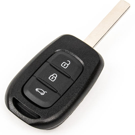 Калъф за автомобилен ключ с ламела VA2 с 3 бутона за Renault / Dacia / Hyundai