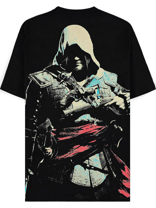 Difuzed Assassin's Creed Flag Kenway Oversized T-shirt Black Ts677754asb Difuzed Assassin's Creed Flag Kenway Oversized T-shirt Black Ts677754asb