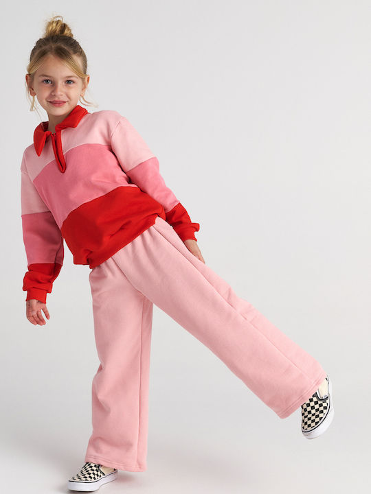 Kids Set with Pants Winter 2 Pieces Pink