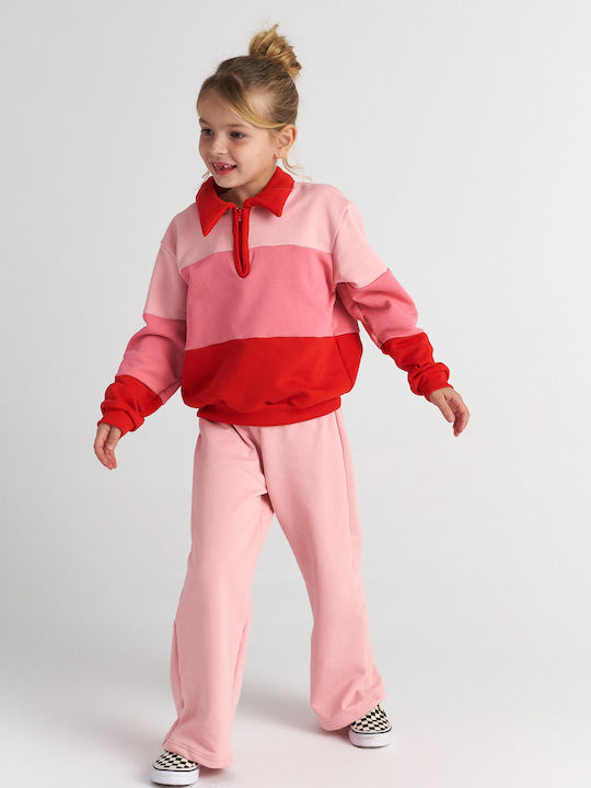 Kids Set with Pants Winter 2 Pieces Pink