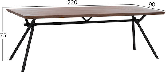 Τραπεζαρία Mandy με 6 Καρέκλες 220x90εκ. Τραπεζαρία Mandy με 6 Καρέκλες 220x90εκ.