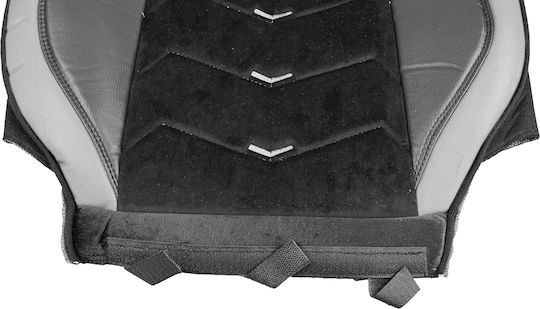 Pro Group Car Covers Set Leatherette Grey Black