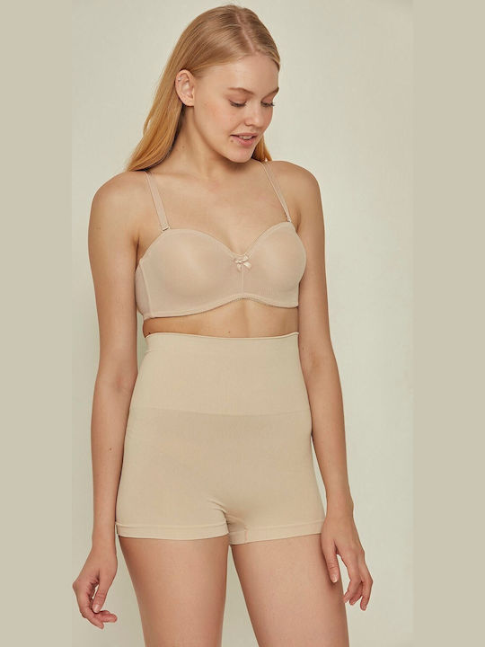 Затягащ и повдигащ Slip без Шевове Бежов