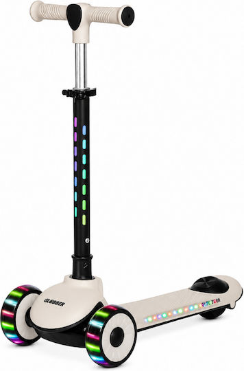 Kids Foldable 3-Wheel Scooter with LED Lighting for 3+ Years Black