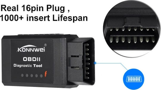 Pyramid Tester auto ELM 327 OBD 2 cu Bluetooth