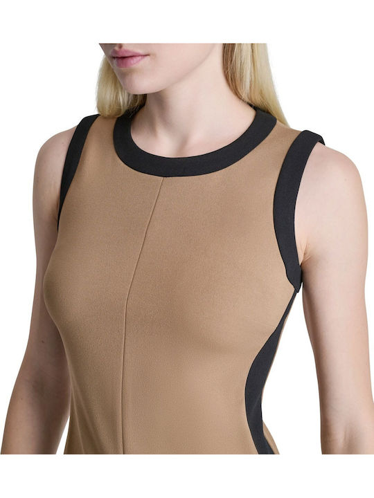 Rochie De Vară Pentru Femei Mini Rochie-Cămașă Fără Mâneci