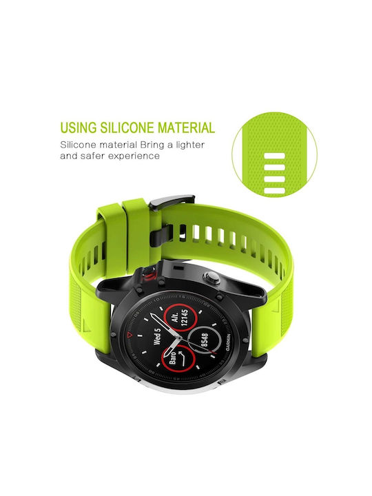 Силиконова каишка Жълта (Garmin Instinct 2S)