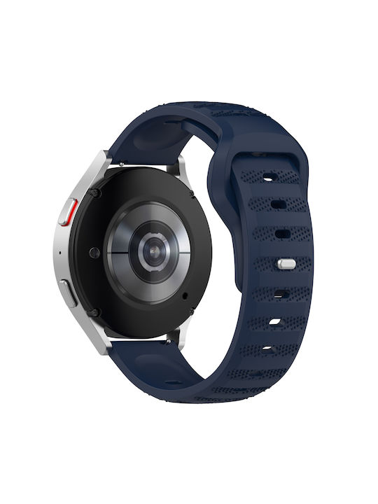 Silicone Strap Blue (Galaxy Watch4/5/6/7/FE/4 Classic/6 Classic/5 ProApple Watch 38/40/41/42mmVivomove HRHuawei Watch GT2 / GT3 (42mm) / GT3 Pro (43mm)Honor GS ProAmazfit GTS 3Realme Watch 2Haylou RS4 LS12) Silicone Strap Blue (Galaxy Watch4/5/6/7/FE/4 Classic/6 Classic/5 ProApple Watch 38/40/41/42mmVivomove HRHuawei Watch GT2 / GT3 (42mm) / GT3 Pro (43mm)Honor GS ProAmazfit GTS 3Realme Watch 2Haylou RS4 LS12)