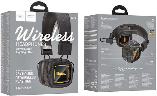 W72 Wireless Bluetooth On Ear Headphones with 25 Hours Playing Time Brown
