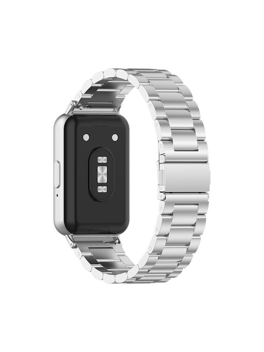 Techsuit Λουράκι Ανοξείδωτο Ατσάλι Ασημί (Galaxy Fit3)