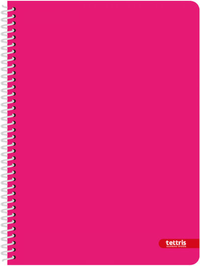 Tettris Spiral Notebook Ruled 150 Sheets 5 Subjects (Miscellaneous Designs) A4-5Θ-11B